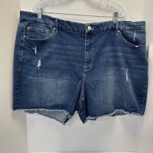 Nanette Le Pore Flawless Belle High Rise Jean Shorts Size 24 Stretch Comfort